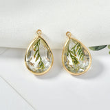 Christmas Tree Copper Bezel Pendant DIY Earrings Necklace Ornament