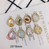 Christmas Tree Copper Bezel Pendant DIY Earrings Necklace Ornament