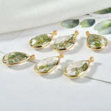Christmas Tree Copper Bezel Pendant DIY Earrings Necklace Ornament