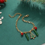 Christmas Tree Rice Beads Bracelet Set for Women