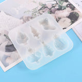 Christmas Tree Santa Claus Silicone Resin Molds DIY Jewelry Keychain Pendant
