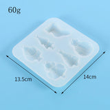 Christmas Tree Santa Claus Silicone Resin Molds DIY Jewelry Keychain Pendant