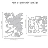 Christmas Tree Set Embossing Mould Boy Girl Metal Die Cuts Puppy Snowflake