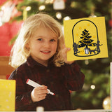 Christmas Tree Set Embossing Mould Boy Girl Metal Die Cuts Puppy Snowflake