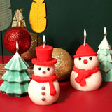 Christmas Tree Snowman Candle Resin Mold DIY Soap Fondant Cake Mould