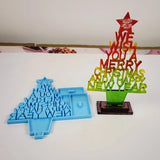 3D Christmas Tree Silicone Mold for Epoxy Casting DIY Craft Xmas Gift