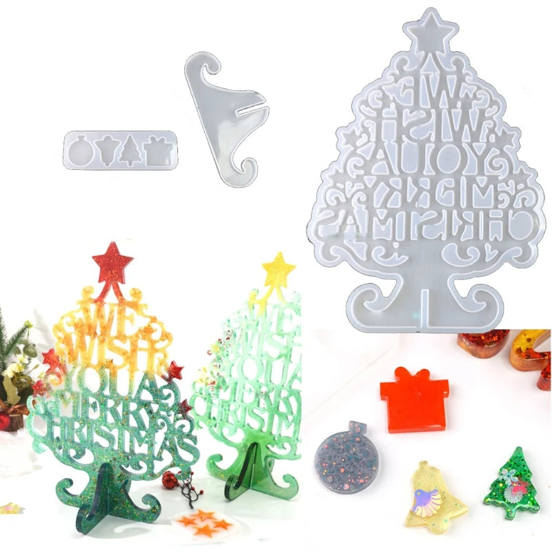 Christmas Tree Silicone Mold Candle Mould Xmas Pine Tree DIY Cake Decor
