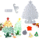 Christmas Tree Silicone Mold Candle Mould Xmas Pine Tree DIY Cake Decor