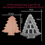 Christmas Tree Silicone Epoxy Resin Mold Jewelry Storage Box DIY Craft