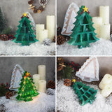 Christmas Tree Silicone Epoxy Resin Mold Jewelry Storage Box DIY Craft