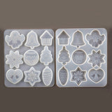 Christmas Tree Snowflake Elk Pendant Keychain Resin Mold
