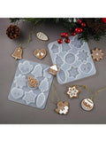 Christmas Tree Snowflake Elk Pendant Keychain Resin Mold