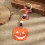 Wooden Ring and Bead Christmas Beaded Curtain Straps Home Decoration