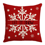 Christmas Cushion Cover 45*45 Sofa Pillowcases Linen Xmas Decor
