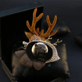 Christmas deer brooch Fresh Water Baroque Pearl Brooch For Women
