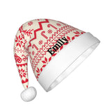2022 Merry Christmas Hat Personalized Name Cap Snowman Santa Claus Kids