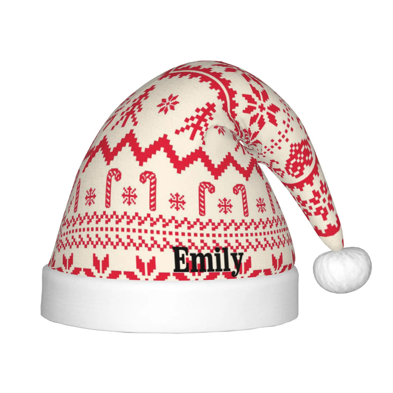 2022 Merry Christmas Hat Personalized Name Cap Snowman Santa Claus Kids