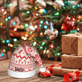 2022 Merry Christmas Hat Personalized Name Cap Snowman Santa Claus Kids
