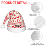 2022 Merry Christmas Hat Personalized Name Cap Snowman Santa Claus Kids