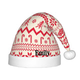2022 Merry Christmas Hat Personalized Name Cap Snowman Santa Claus Kids