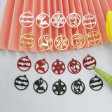 Christmas DIY Accessories Elk Snowflake Earrings Charms Jewelry
