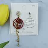 Christmas DIY Accessories Elk Snowflake Earrings Charms Jewelry