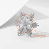 Christmas Snowflake Brooch Cardigan Pin