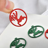 50pcs Christmas Floating Locket Charms DIY Jewelry Making