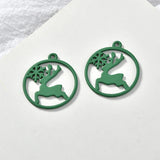 50pcs Christmas Floating Locket Charms DIY Jewelry Making