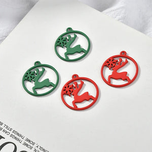 50pcs Christmas Floating Locket Charms DIY Jewelry Making