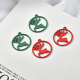 50pcs Christmas Floating Locket Charms DIY Jewelry Making