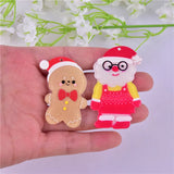 Christmas Cookie Man Santa Acrylic Beads 50pcs/Lot DIY Jewelry Earring Accessory