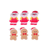 Christmas Cookie Man Santa Acrylic Beads 50pcs/Lot DIY Jewelry Earring Accessory