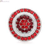 Christmas Tree Crystal Snap Button Jewelry For Snap Bracelet