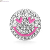 Christmas Tree Crystal Snap Button Jewelry For Snap Bracelet
