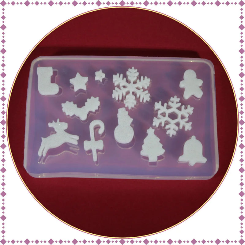 Christmas Tree Silicone Mold for Resin Jewelry Pendant DIY