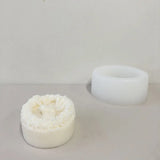 Christmas Deer Wreath Silicone Mold for DIY Scented Candle Soap