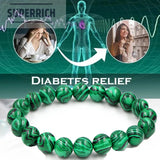Chrysocolla Malachite Bracelet Natural Stone Beads Round 6/8/10mm