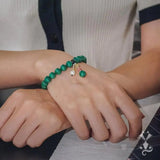 Chrysocolla Malachite Bracelets Natural Stone Beads Diabetes Relief