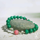 Chrysocolla Malachite Bracelets Natural Stone Beads Diabetes Relief
