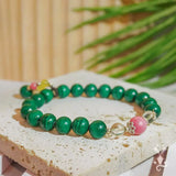 Chrysocolla Malachite Bracelets Natural Stone Beads Diabetes Relief