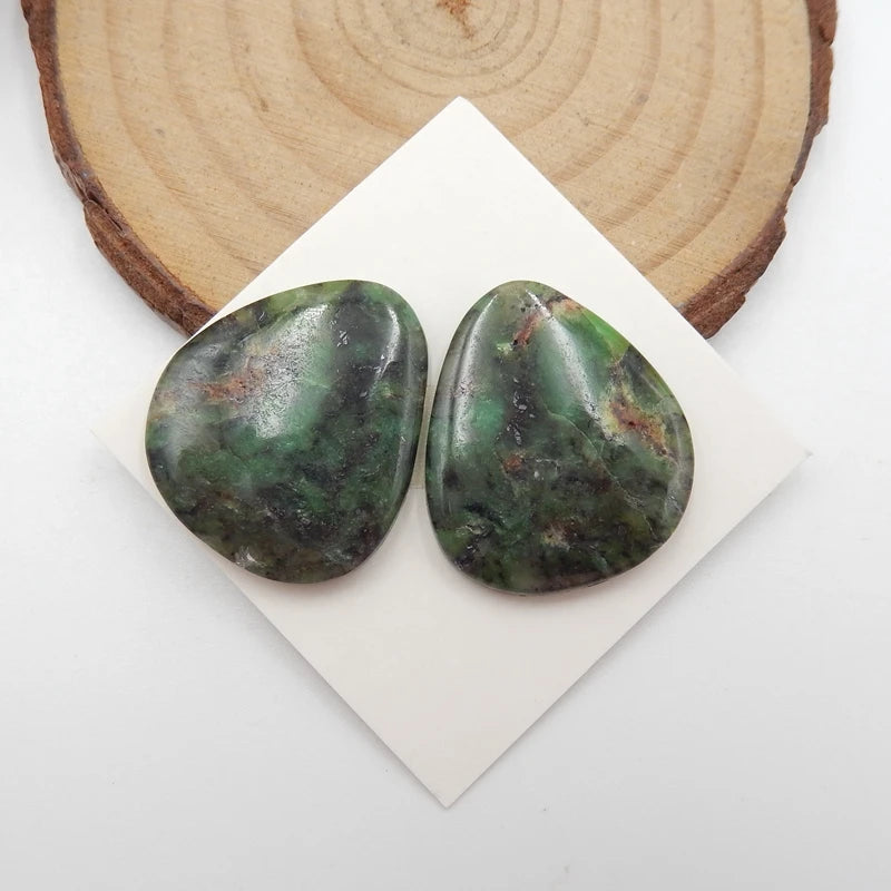 Chrysoprase Gemstone Pendant 24X21X4mm