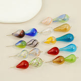 Chubby Water Drop Glass Beads DIY Jewelry Accessories 2PCS