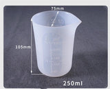 Chuhan Reusable Silicone Resin Measuring Cup, Mixing Cup