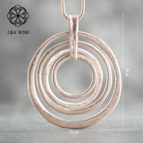 Chunky Big Jewelry Long Chains Necklace Stranger Things Pendant Chokers