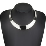Chunky Collar Choker Necklace Metal Neck Fit Torques Statement Jewelry