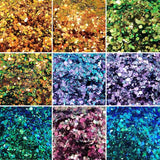 Chunky Glitter Sequin Decor Hexagon Resin Mold