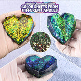Chunky Glitter Sequin Decor Hexagon Resin Mold