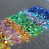 Chunky Glitter Sequin Decor Hexagon Resin Mold