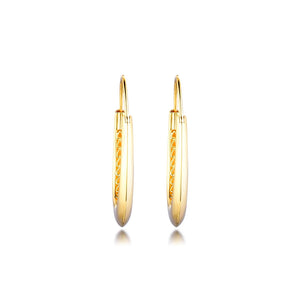 Chunky Hoop Shine Earring 925 Sterling Silver Jewelry
